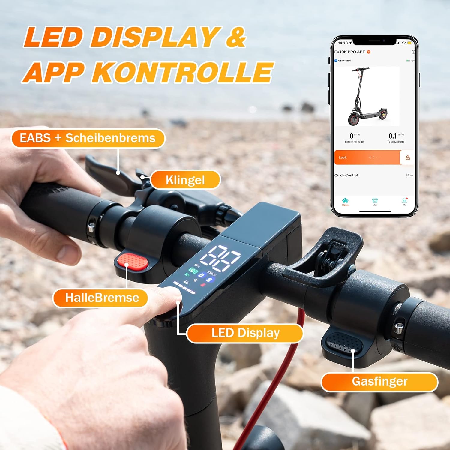 Evercross EV10K mit LED Display und App Kontrolle