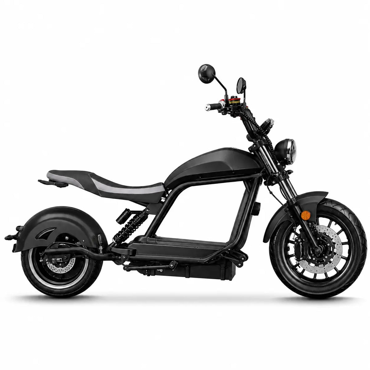 E-Chopper 6.0 Duo 45 km/h mit Straßenzulassung in schwarz